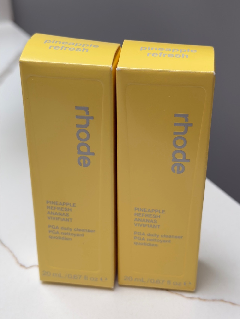 Rhode Pineapple Refresh PGA Daily Cleanser - Mini Travel x 2 - 40ml Total